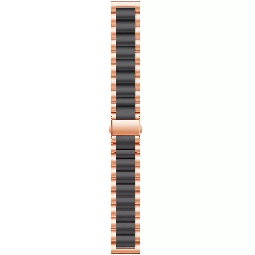 Correa acero Amazfit GTR 4 (rosa dorado/negro)