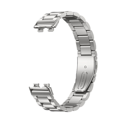 Correa acero Huawei Band 10 (plata)