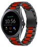 Correa acero Fossil Gen 5e 44mm (negro/rojo)