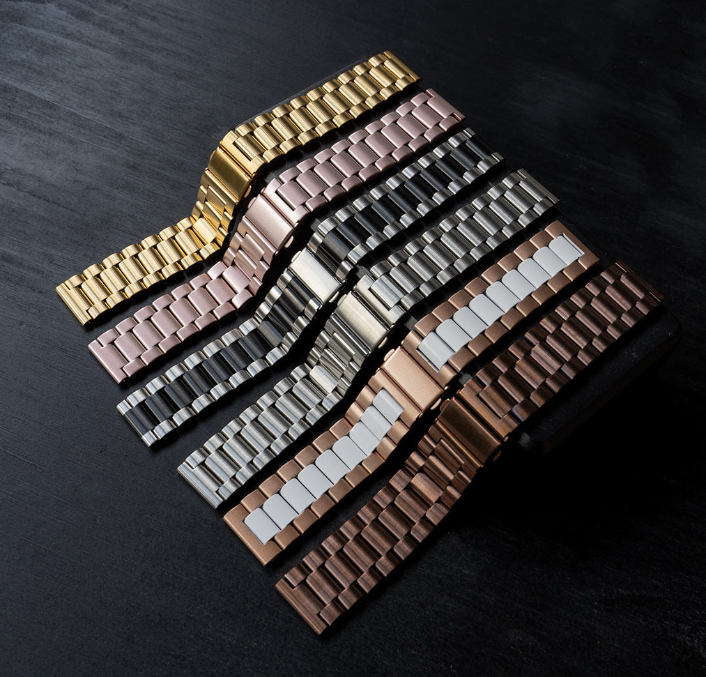 Correa acero Garmin Vivoactive 3 (marrón bronce)