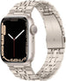 Correa eslabones acero de lujo Apple Watch (blanco estrella)