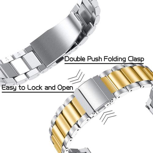 Correa acero Samsung Galaxy Watch FE (plateado/dorado)