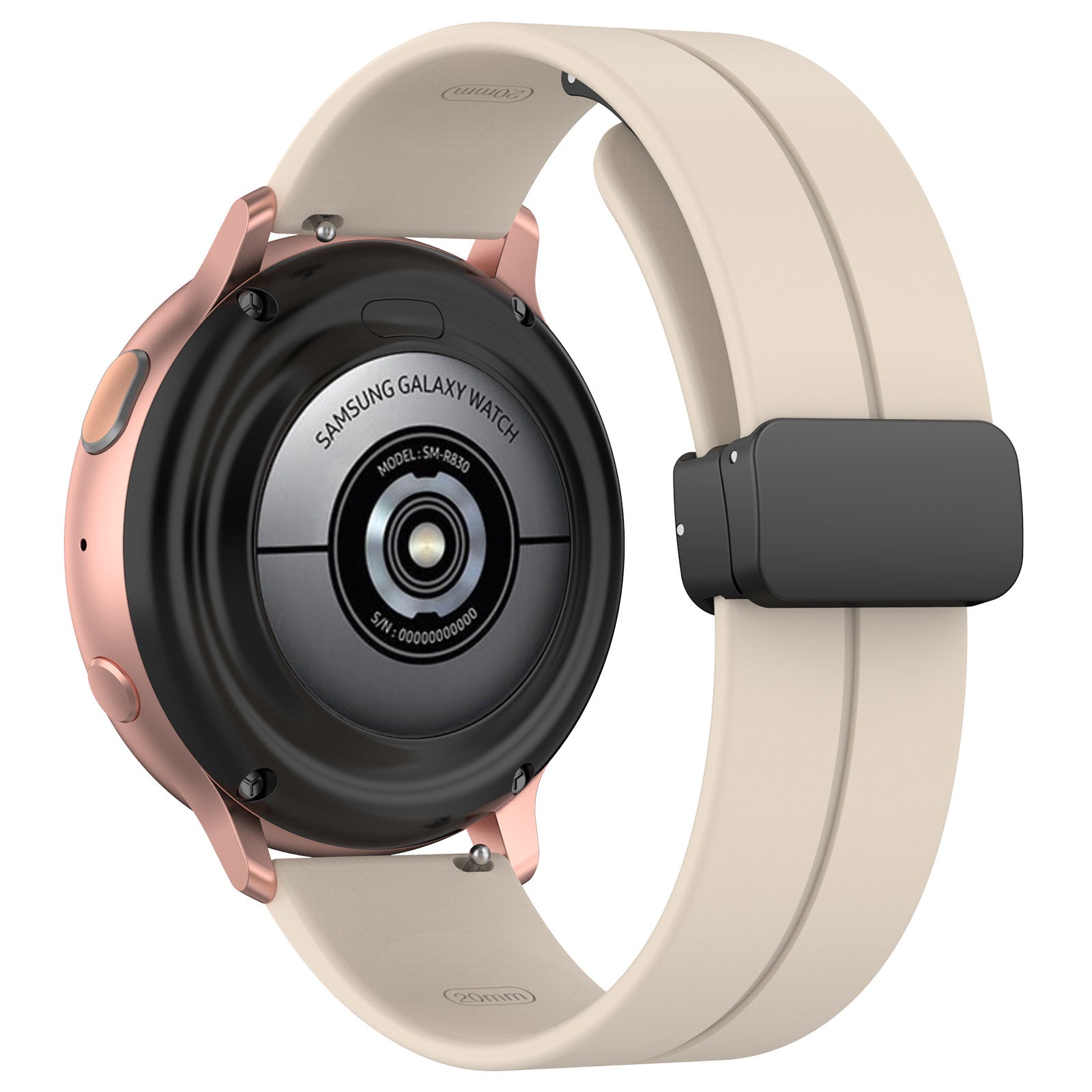 Correa silicona con hebilla Amazfit GTS 4 (blanco estrella)