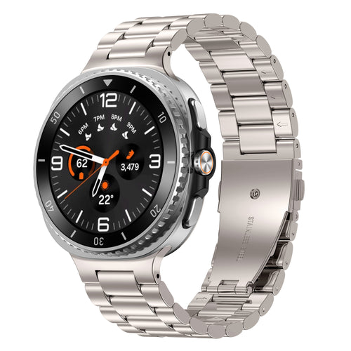 Correa acero Samsung Galaxy Watch 8 Classic (blanco estrella)