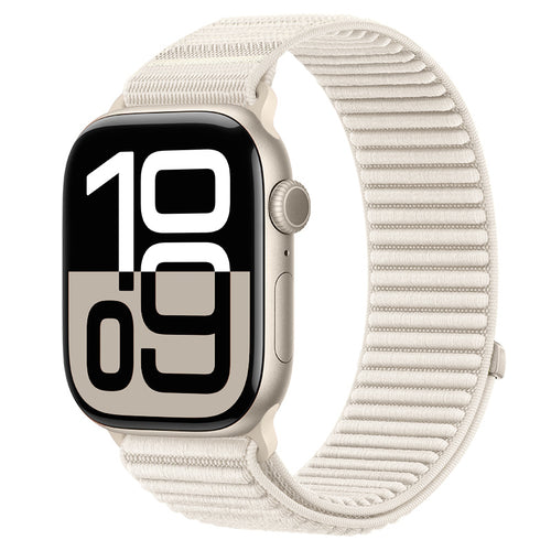 Correa nylon ondulada Apple Watch Ultra (blanco estrella)