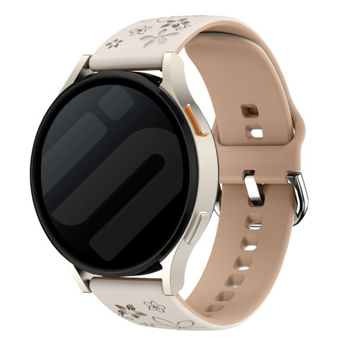 Coros Apex 42mm Flower Silicone Strap (Starlight/Beige)