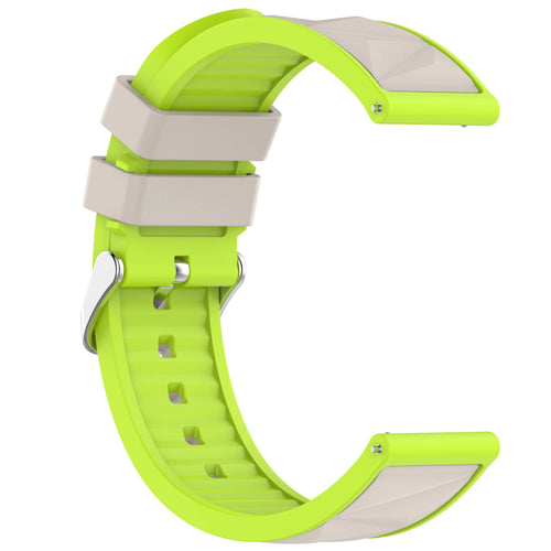 Correa deportiva diamond Amazfit Active 3 Premium (blanco estrella/lima)