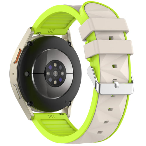 Correa deportiva diamond Amazfit Active 3 Premium (blanco estrella/lima)