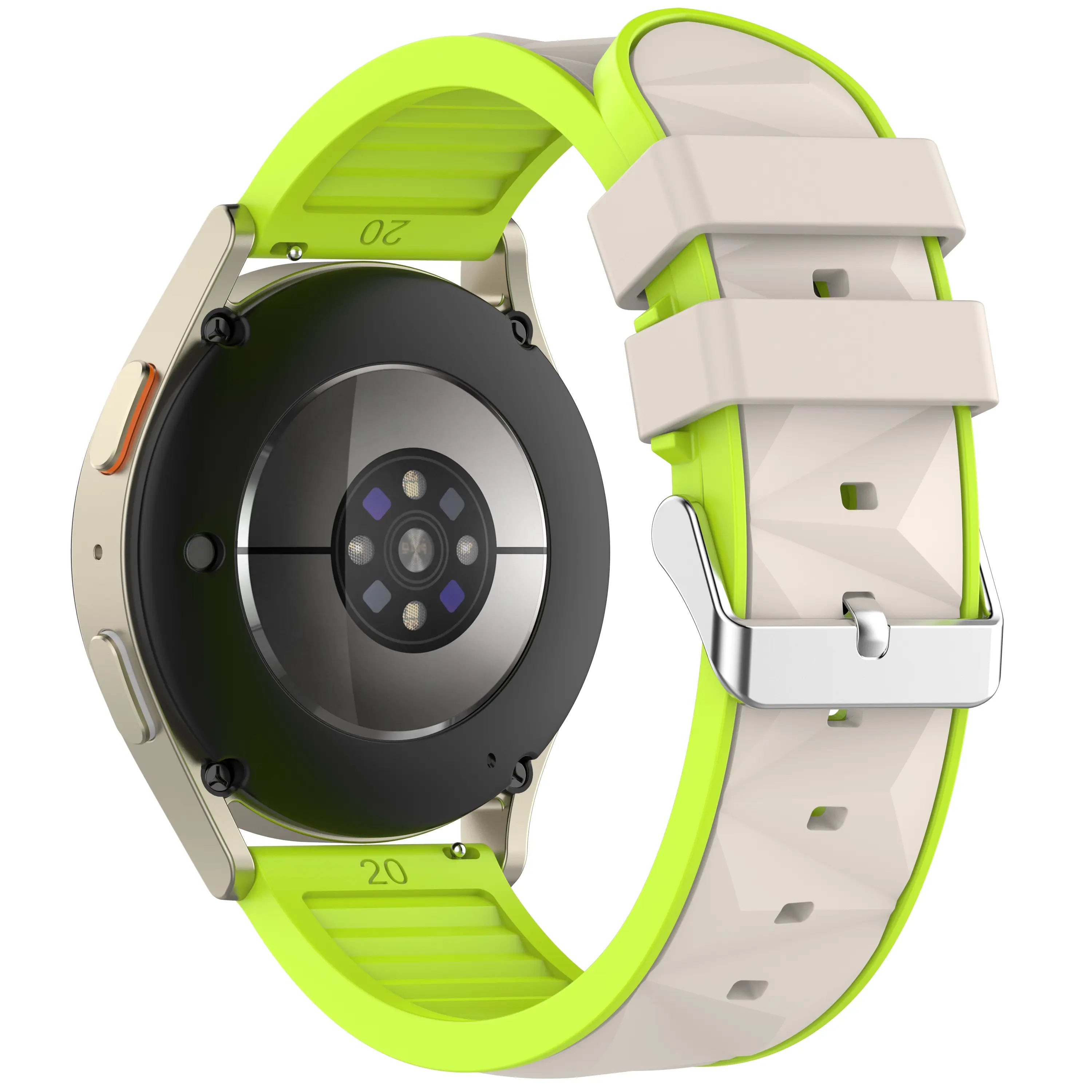Correa deportiva diamond Amazfit Active 3 Premium (blanco estrella/lima)
