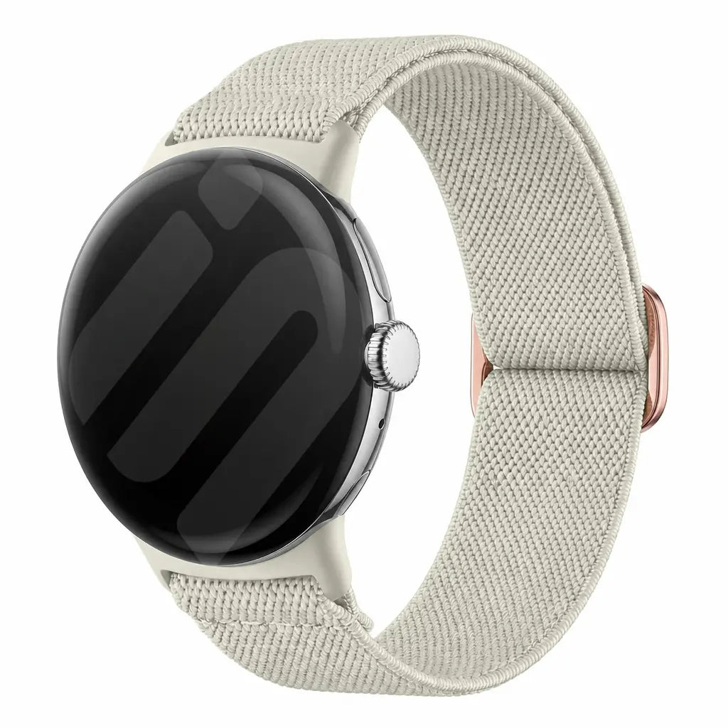 Google Pixel Watch 3 - 41mm Elastic Strap (Starlight)