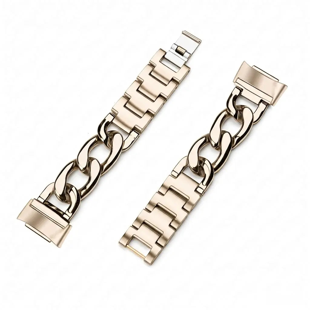 Correa cadena de acero Fitbit Charge 5 (blanco estrella)