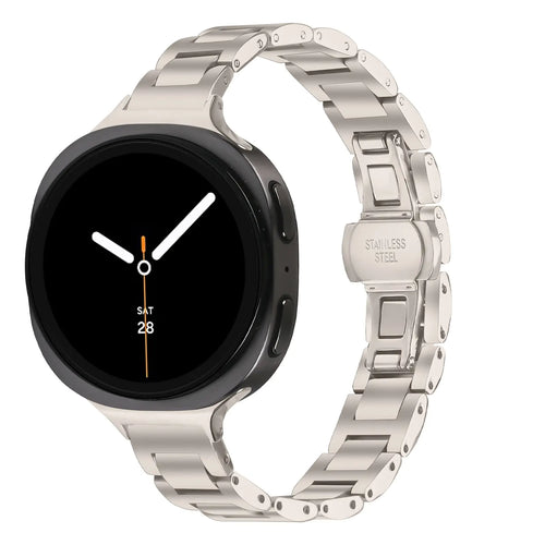 Correa acero delgada Samsung Galaxy Watch 9 - 44mm (blanco estrella)