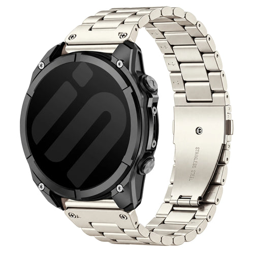 Correa acero premium Garmin Approach S72 - 47mm (blanco estrella)