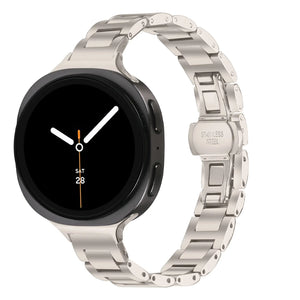 Correa acero delgada Samsung Galaxy Watch 8 Classic (blanco estrella)