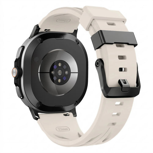Correa silicona race Samsung Galaxy Watch 8 - 44mm (blanco estrella)