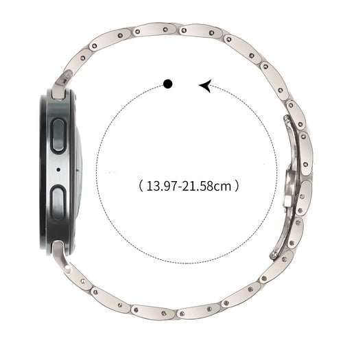 Correa acero delgada Samsung Galaxy Watch 8 Classic (blanco estrella)