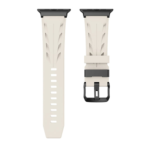 Correa silicona race Apple Watch (blanco estrella)