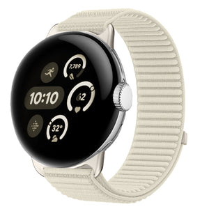 Correa nylon ondulada Google Pixel Watch 4 - 41mm (blanco estrella)