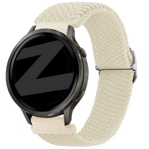 Bandz Correa trenzada ajustable Garmin Forerunner 265s (blanco estrella)