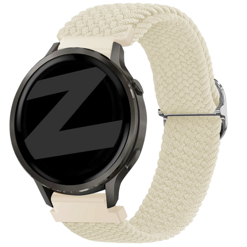 Bandz Correa trenzada ajustable Garmin Forerunner 265s (blanco estrella)
