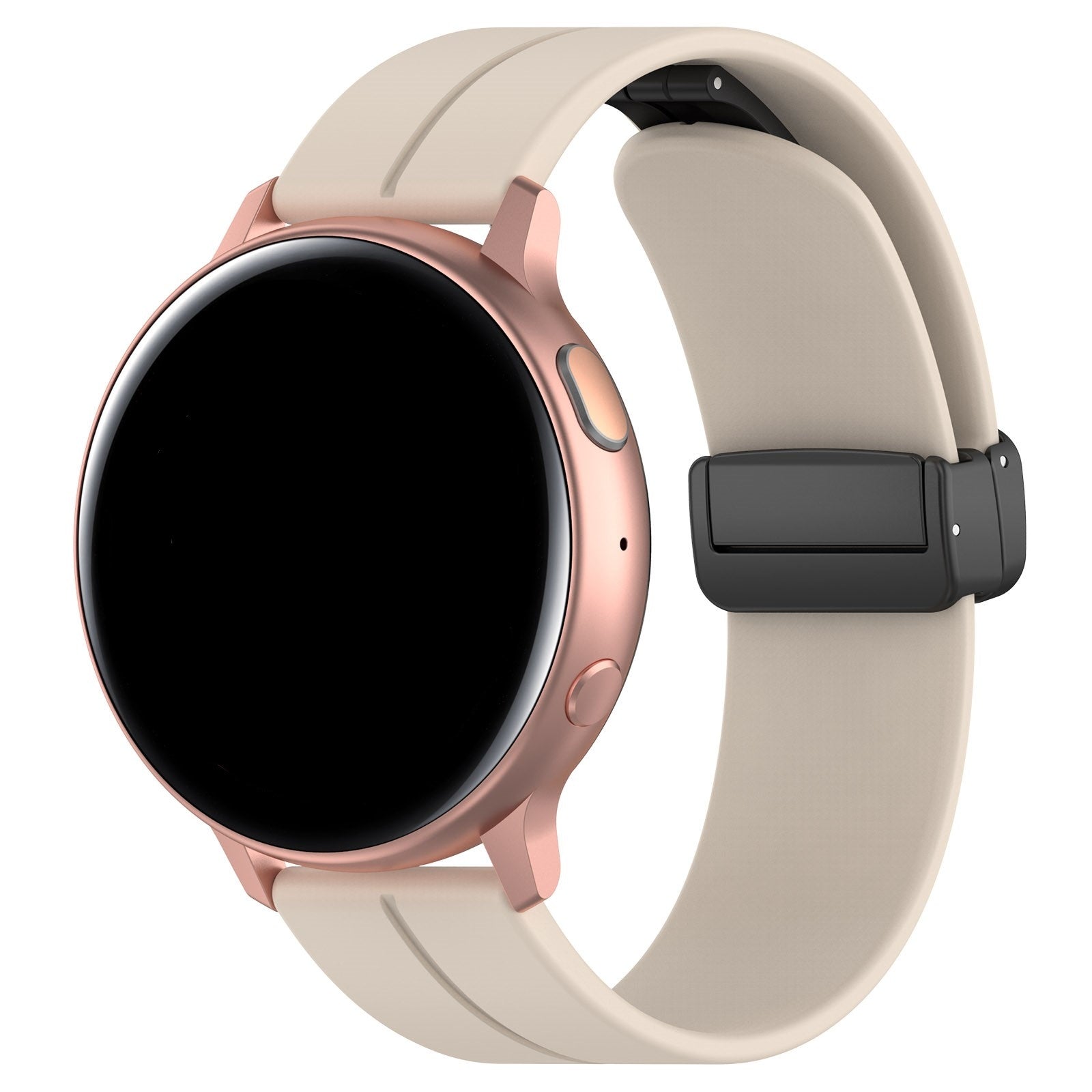 Correa silicona con hebilla Amazfit GTS 4 (blanco estrella)