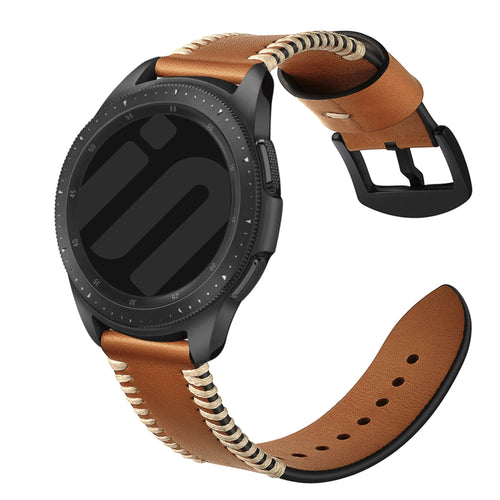 ICE Smart TKS Rectangular 1.41 Stitched Leather Strap (Brown)