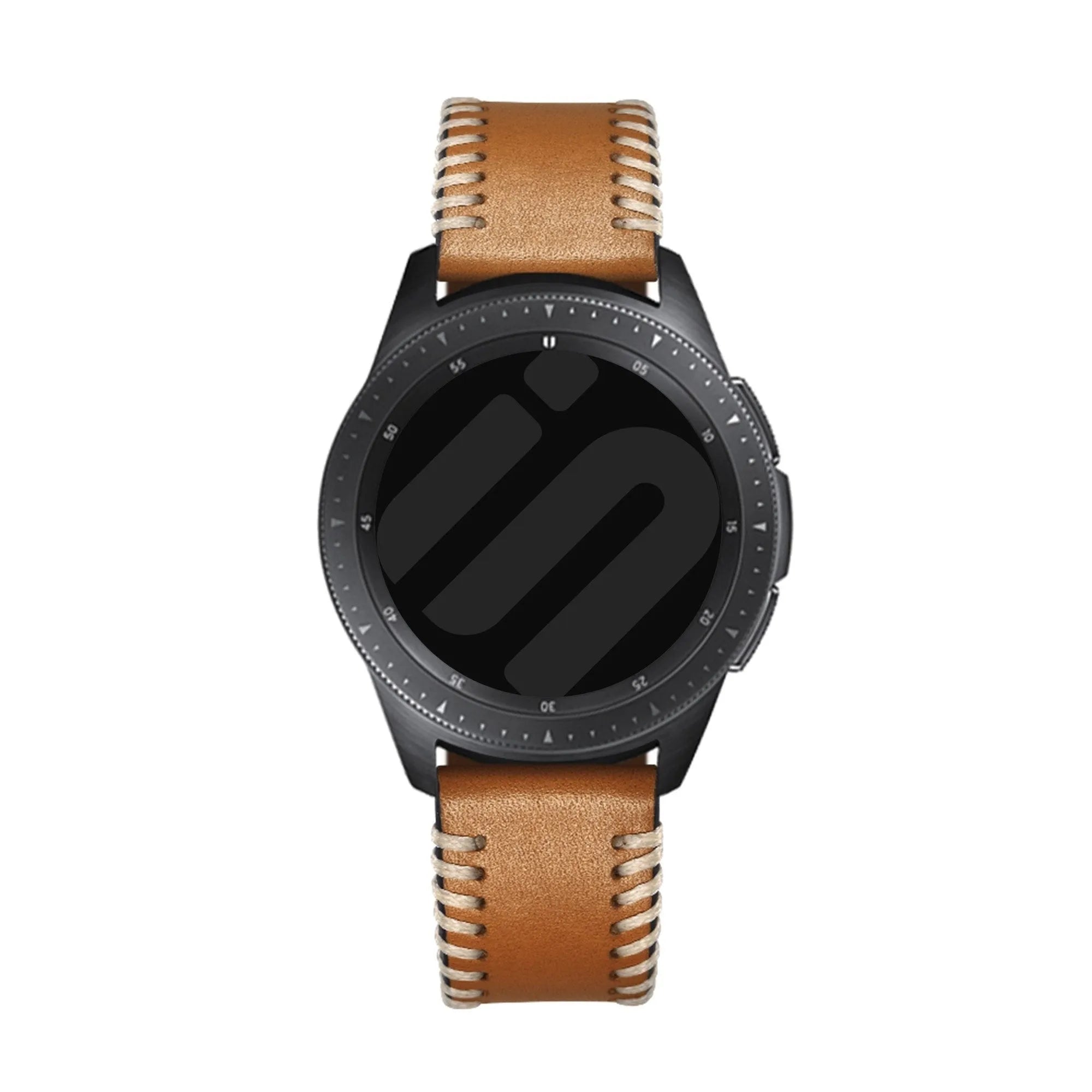 Correa cuero cosida Oppo Watch X2 (marrón)