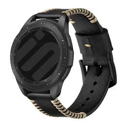 Fossil Gen 5 Stitched Leather Strap (Black)