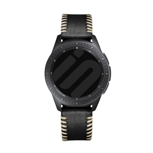 Correa de cuero cosida OnePlus Watch (negra)