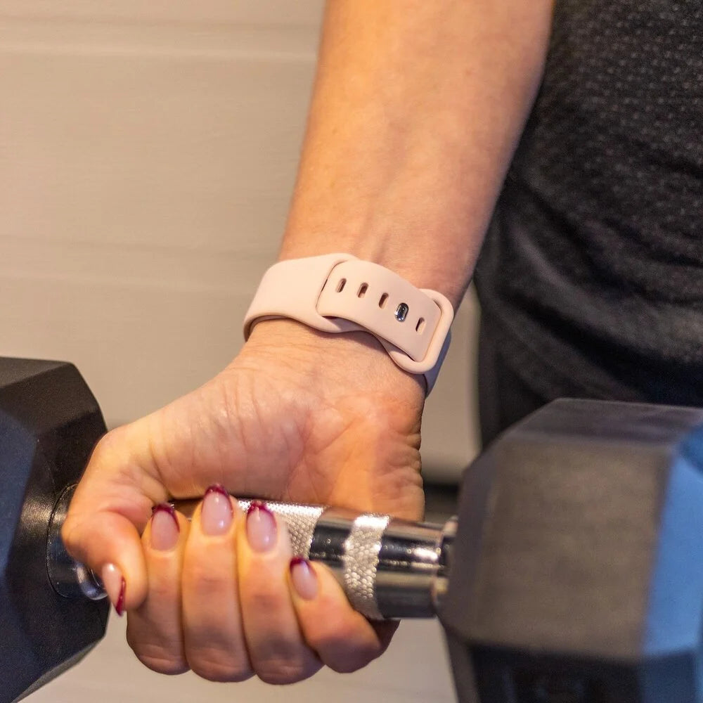 Correa silicona Apple Watch (rosa arena)