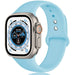 Correa silicona Apple Watch Ultra (azul agua)