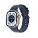 Correa silicona con hebilla Apple Watch Ultra (azul oscuro)