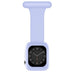 Correa de enfermera de Apple Watch con funda (azul claro)