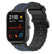 Correa de silicona resistente Xiaomi Amazfit GTS (negro/azul)