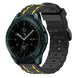 Correa de silicona resistenteSamsung Galaxy Watch 42mm (negro/amarillo)