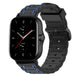 Correa de silicona resistente Amazfit GTS 2 (negro/azul)