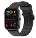 Correa de silicona resistente Xiaomi Amazfit GTS (negro/rojo)