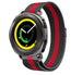 Correa acero milanese Samsung Gear Sport (negro/rojo)