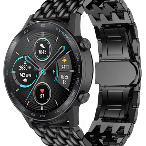 Correa acero Dragon Honor Magic Watch 2 (negro)
