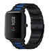 Correa de acero Xiaomi Amazfit Bip (negro/azul)