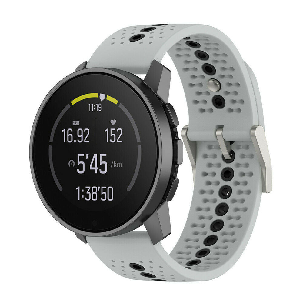 Suunto Run Silicone Strap (Grey/Black)