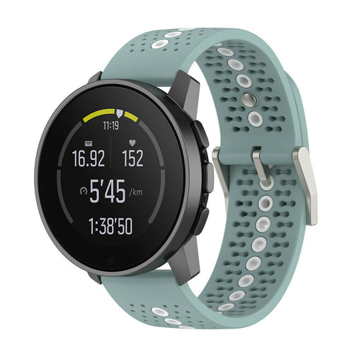 Correa silicona Suunto Race 2 (verde-gris/blanco)