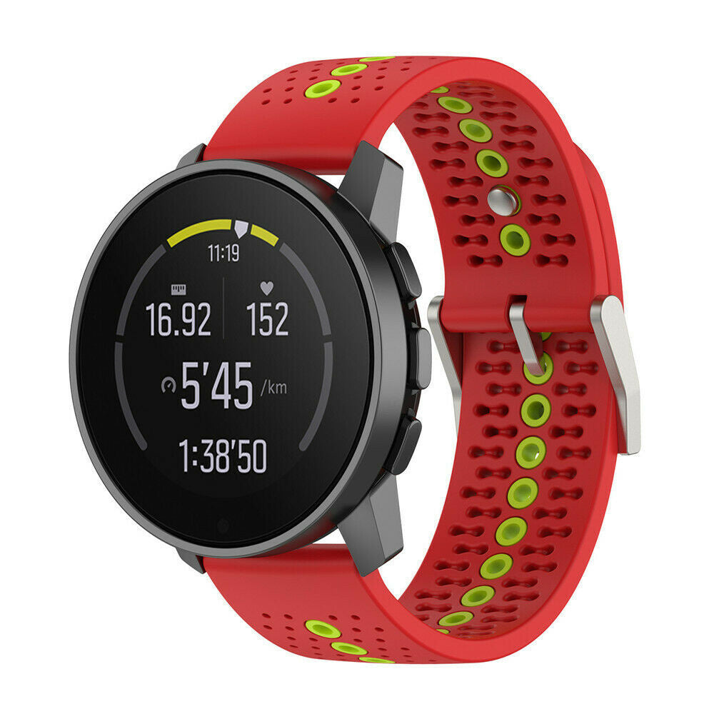 Suunto Run Silicone Strap (Red/Green)