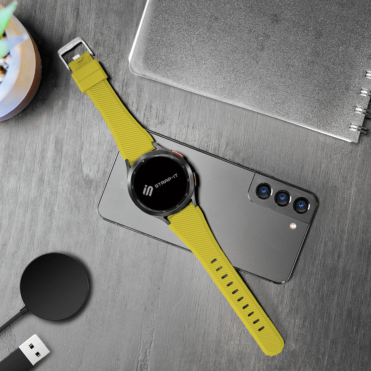 Correa silicona sarga Amazfit Balance 2 (amarillo)