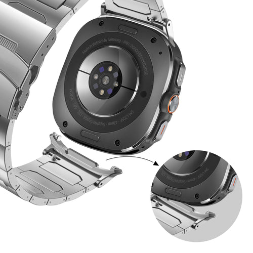 Bandz Correa titanio Samsung Galaxy Watch Ultra 'Deluxe' (plata)