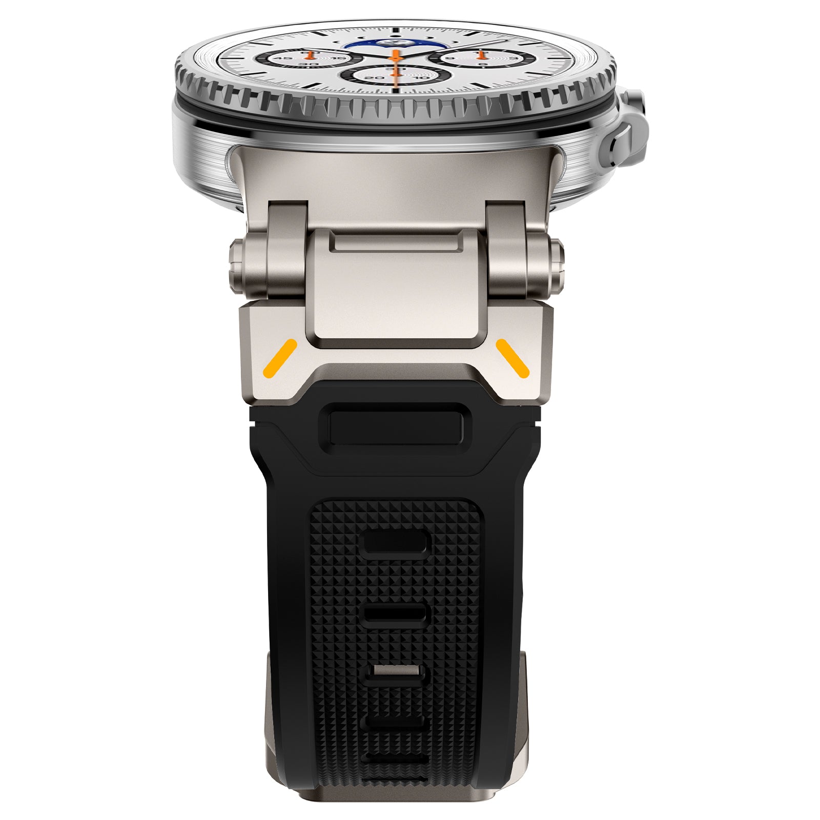 Correa silicona 'Explorer' Samsung Galaxy Watch 8 44mm (negro con titanio)