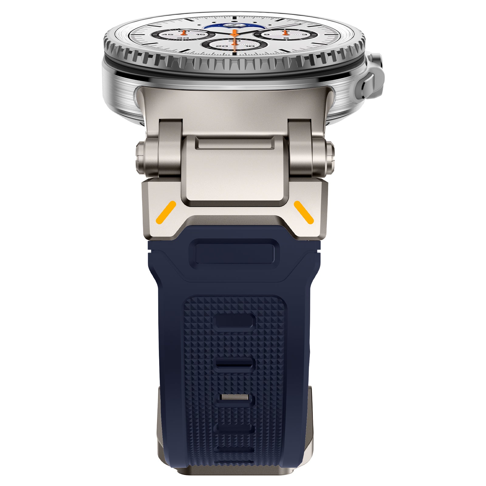 Correa silicona 'Explorer' Samsung Galaxy Watch 8 Classic azul con titanio)