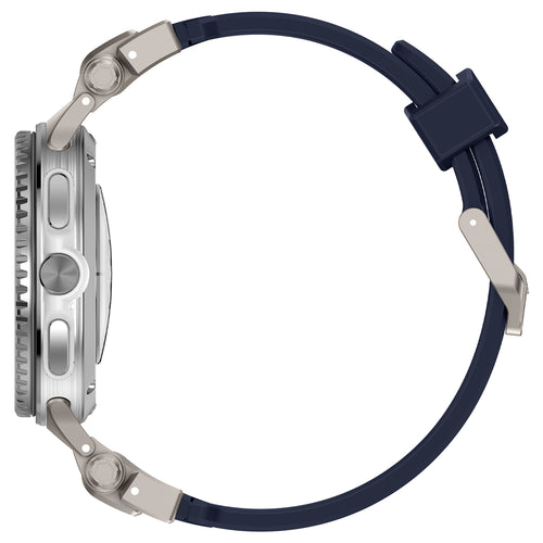 Correa silicona 'Explorer' Samsung Galaxy Watch 8 Classic azul con titanio)
