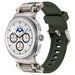 Correa silicona 'Explorer' Samsung Galaxy Watch 8 44mm (verde con titanio)