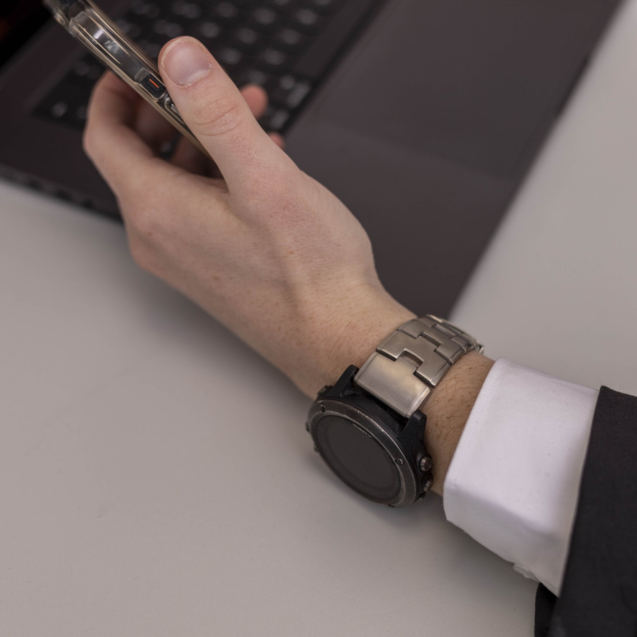 Garmin Descent MK2(i) Titanium Strap (Silver)